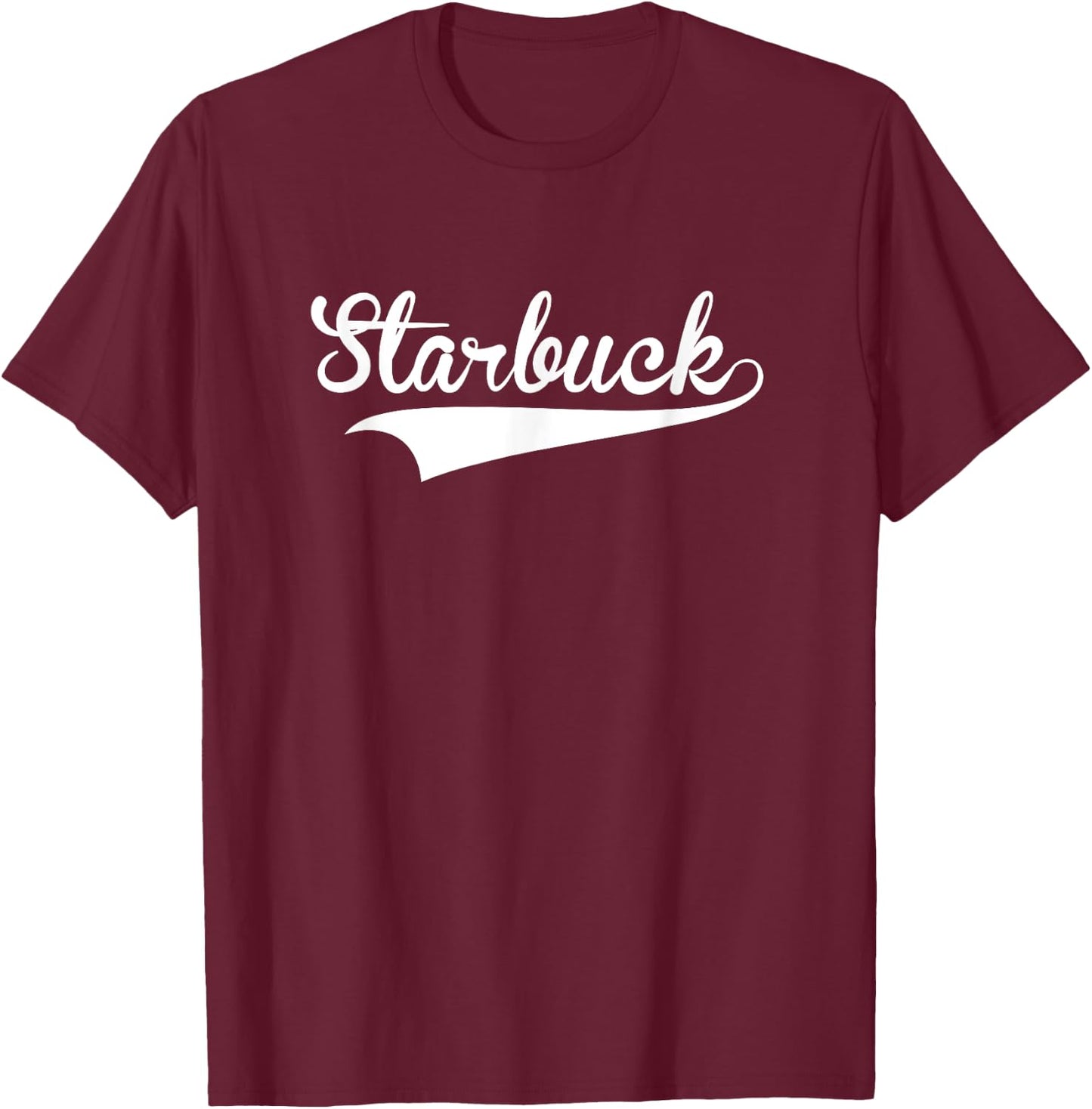 STARBUCK Baseball Vintage Retro Font T-Shirt - T-Shirt | Maroon