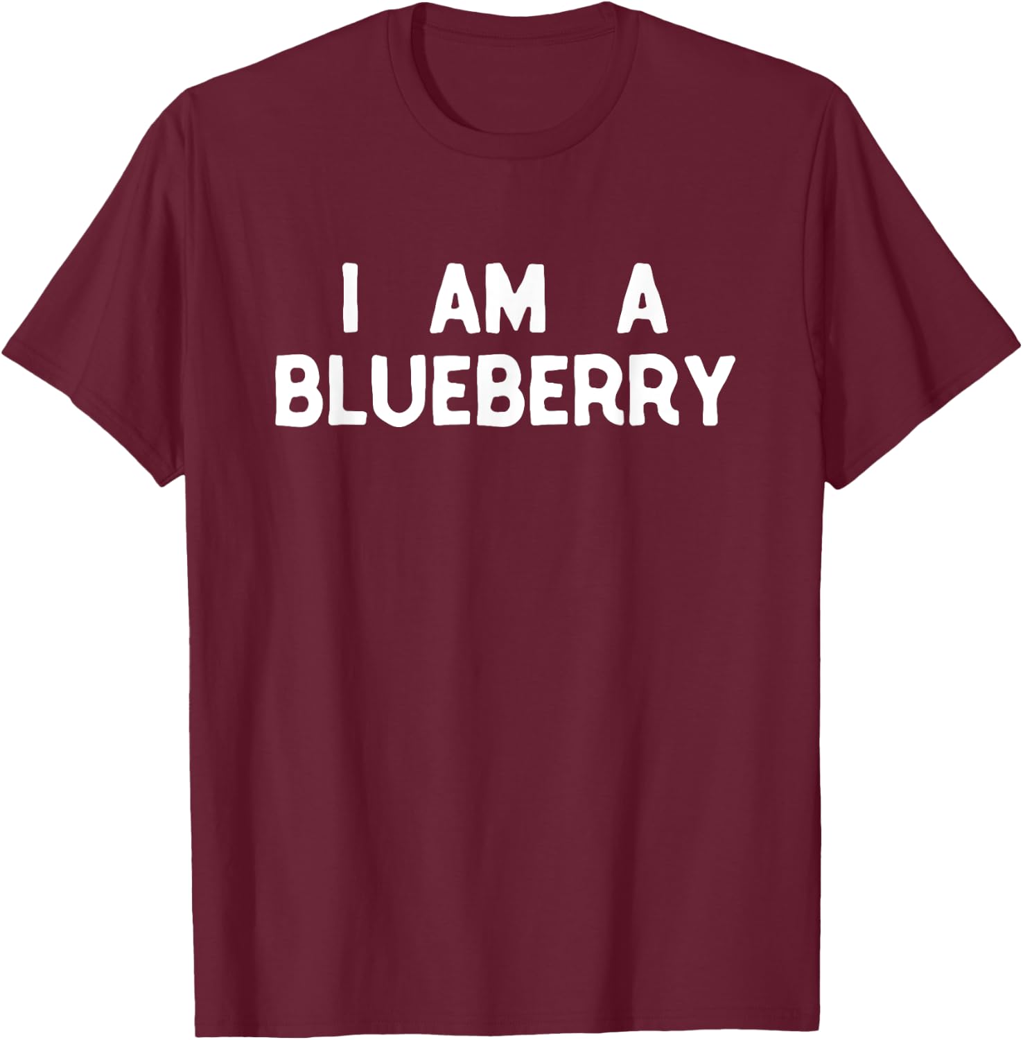 I Am A Blueberry Costume Halloween I'm Lazy Easy T-Shirt - T-Shirt | Maroon