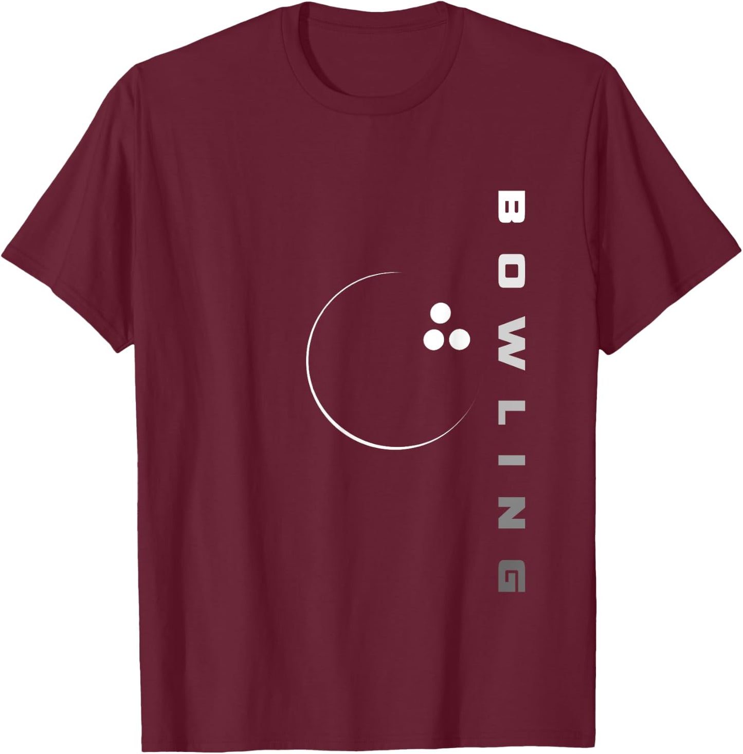 Bowling Apparel - Bowling T-Shirt - T-Shirt | Maroon