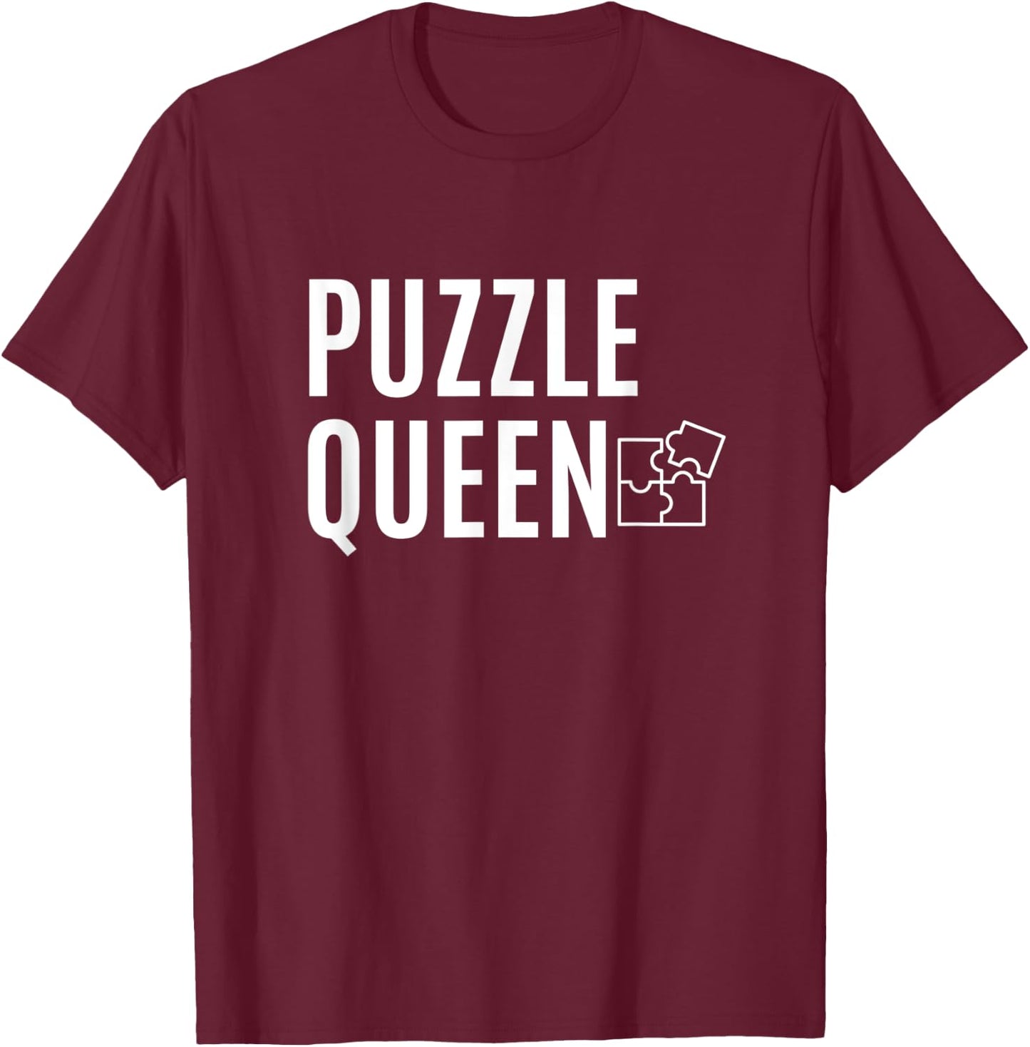 Puzzle Queen Jigsaw Puzzle Master T-Shirt - T-Shirt | Maroon
