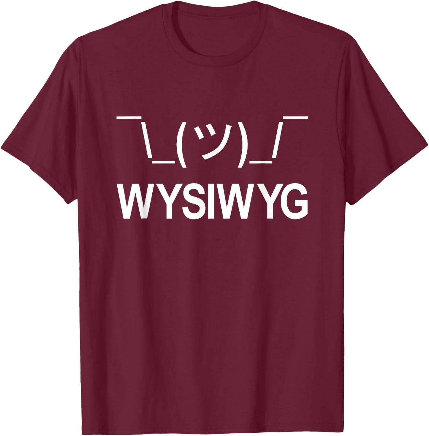 WYSIWYG Geeky Qwerty Key Combo Shoulder Shrug T-Shirt - T-Shirt | Maroon