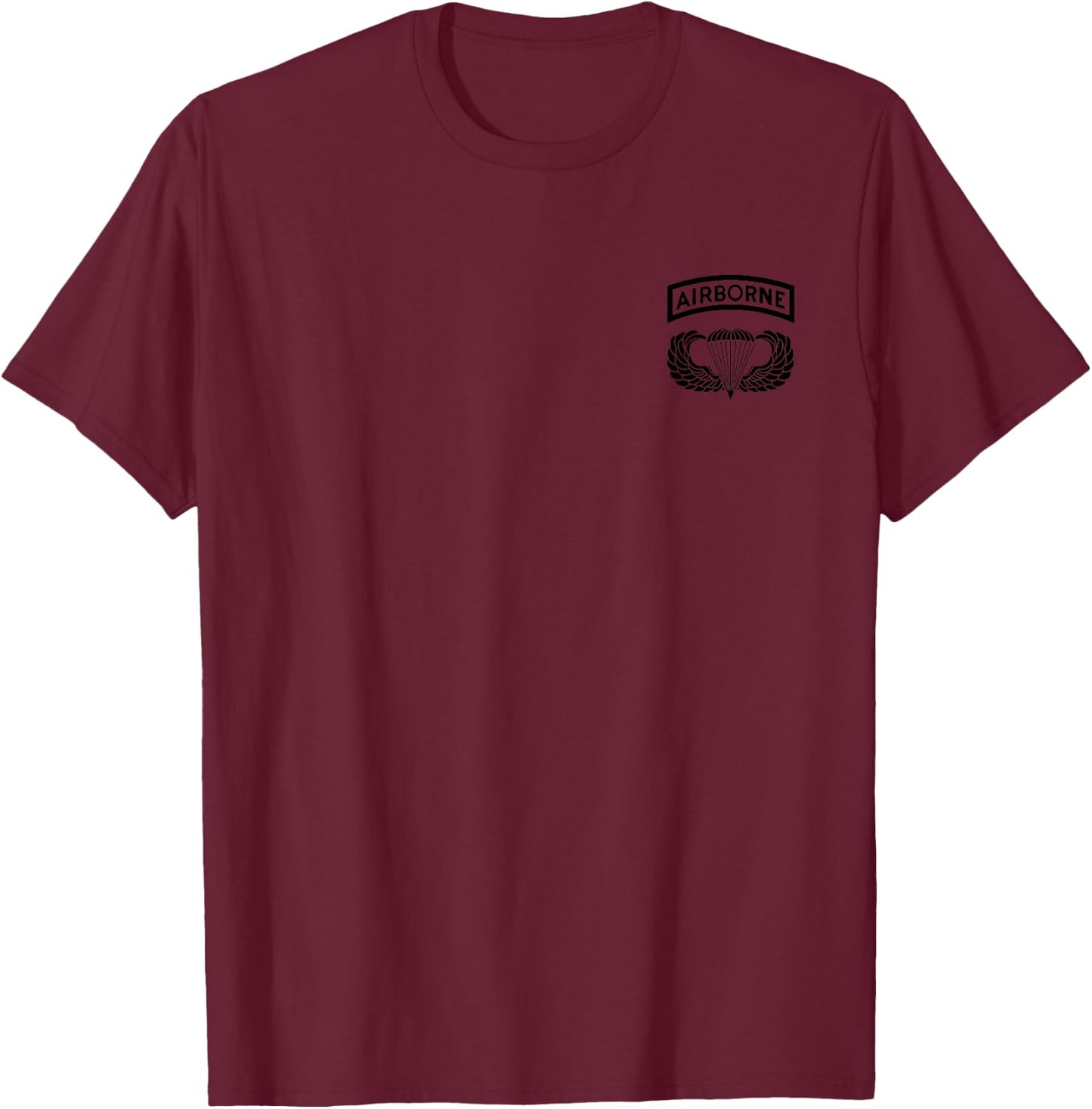 U.S Army Airborne Division Paratrooper , Veterans Day T-Shirt - T-Shirt | Maroon