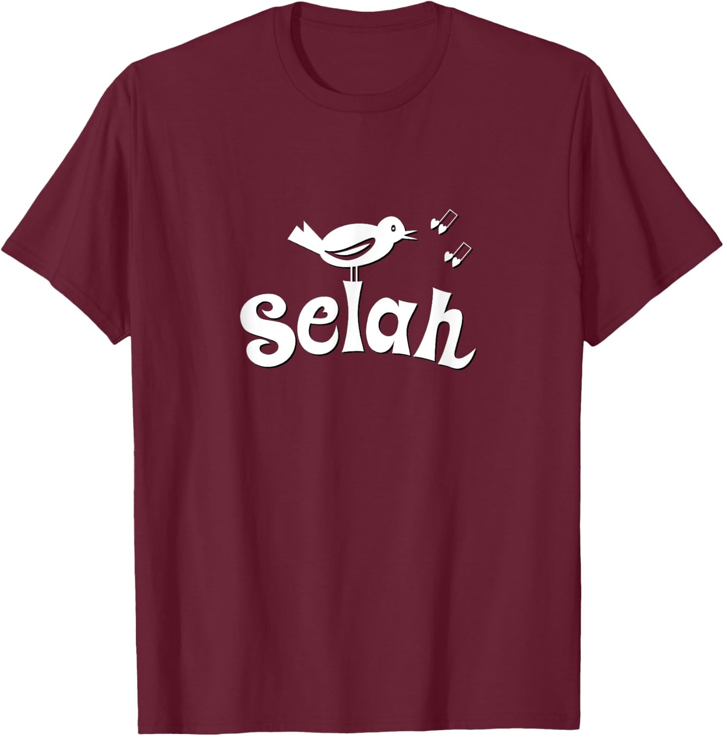 Selah Psalms Christian Design for Bird Lovers T-Shirt - T-Shirt | Maroon