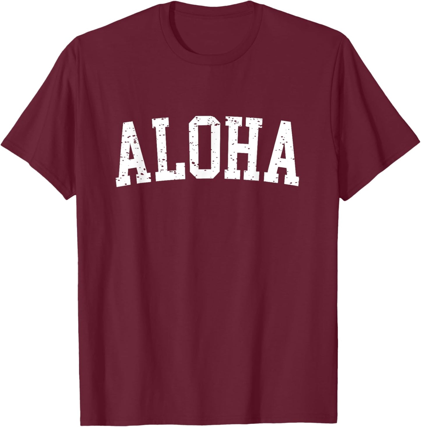 Aloha Hawaii Language Cool Casual Summer Beach Vacation Women Kids T-Shirt - T-Shirt | Maroon