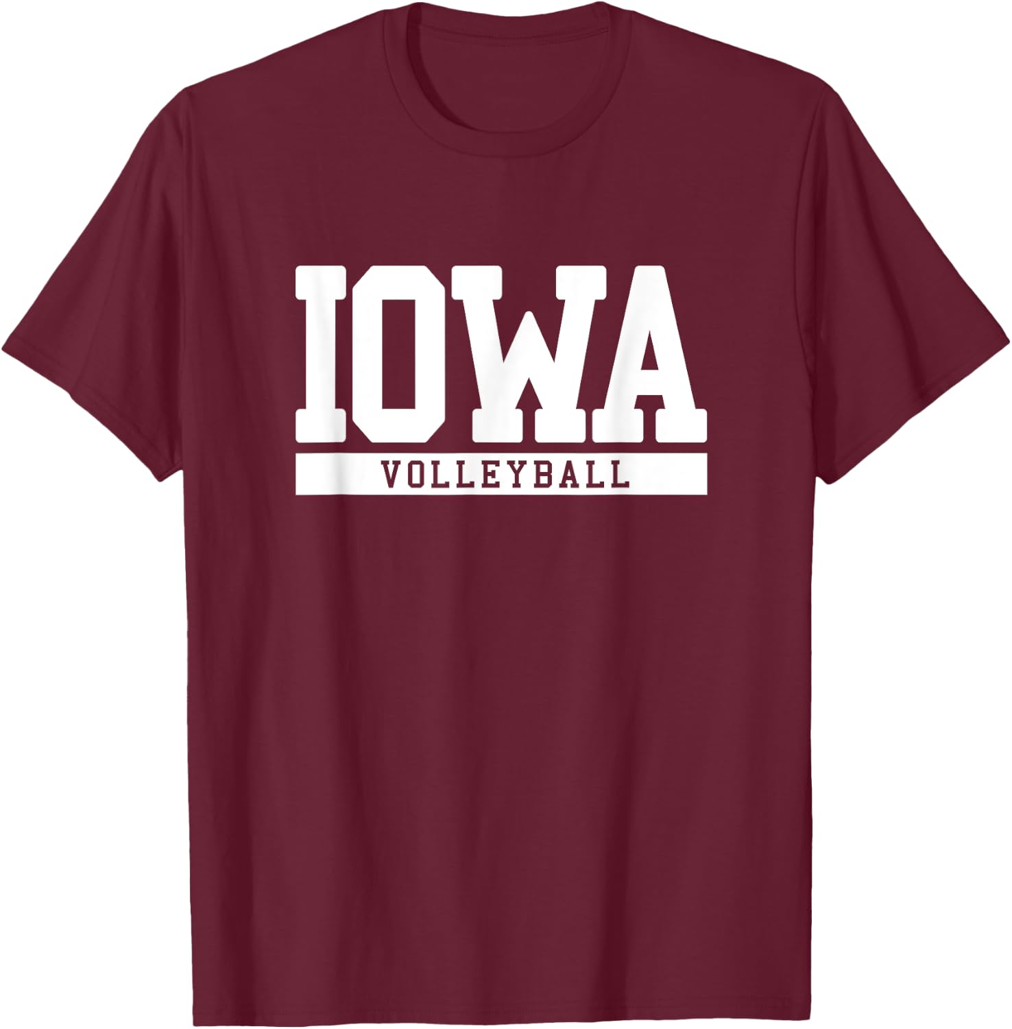 Iowa Volleyball T-Shirt - T-Shirt | Maroon