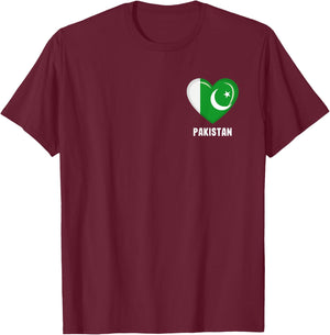 Pakistan Flag Shirt | Pakistani T-Shirt - T-Shirt | Maroon