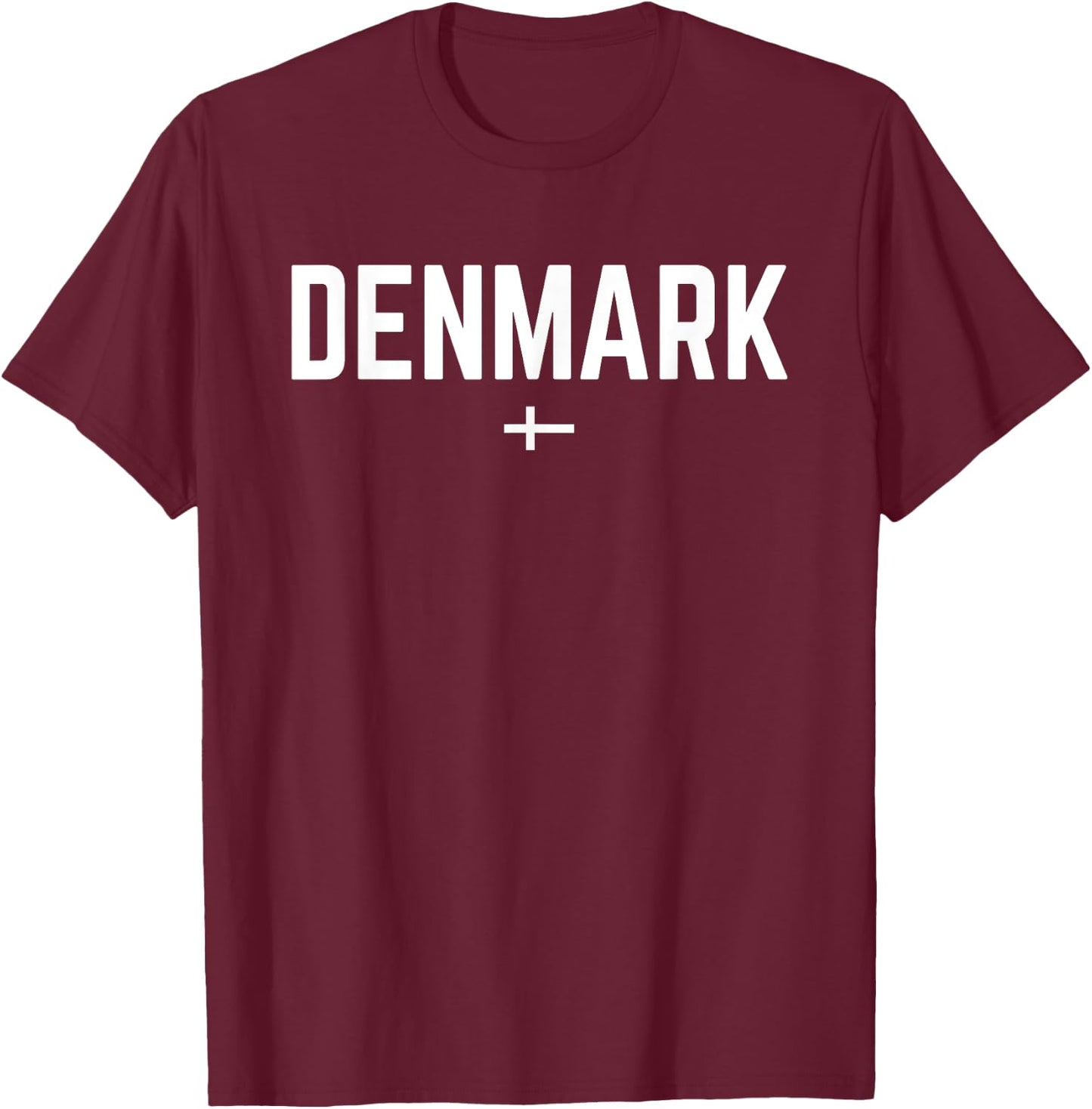 DENMARK Flag | Men Women Kids | Red DENMARK T-Shirt - T-Shirt | Maroon