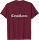 Casablanca Morocco Souvenir Moroccan Country Old English T-Shirt - T-Shirt | Maroon