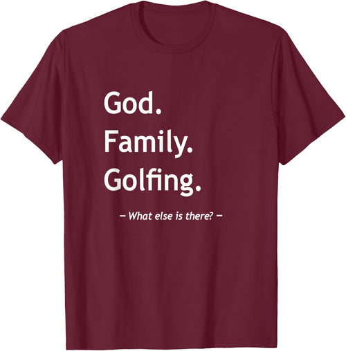 Christian God Family Golfing Jesus Christ Christianity