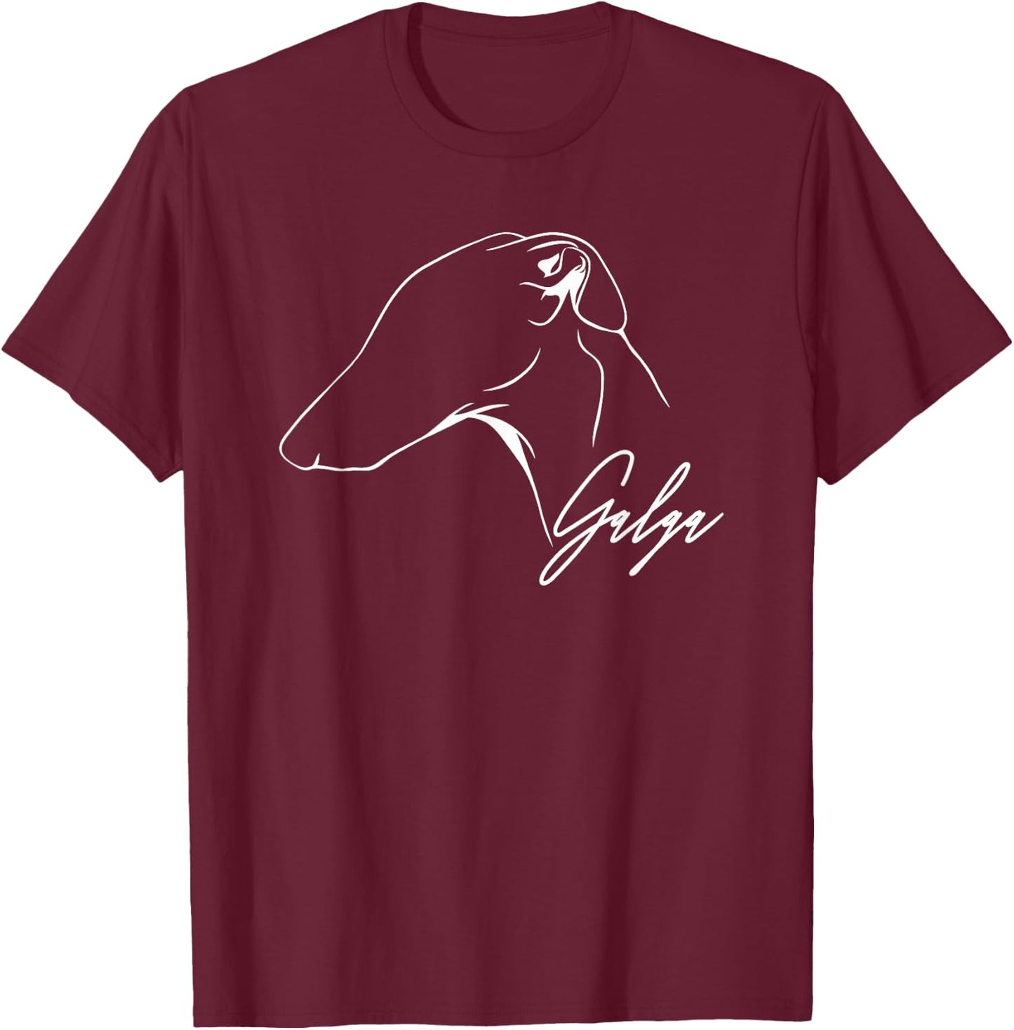 Proud Galga profile Galgo dog lover gift present dog Men Women Girls Kids T-Shirt - T-Shirt | Maroon