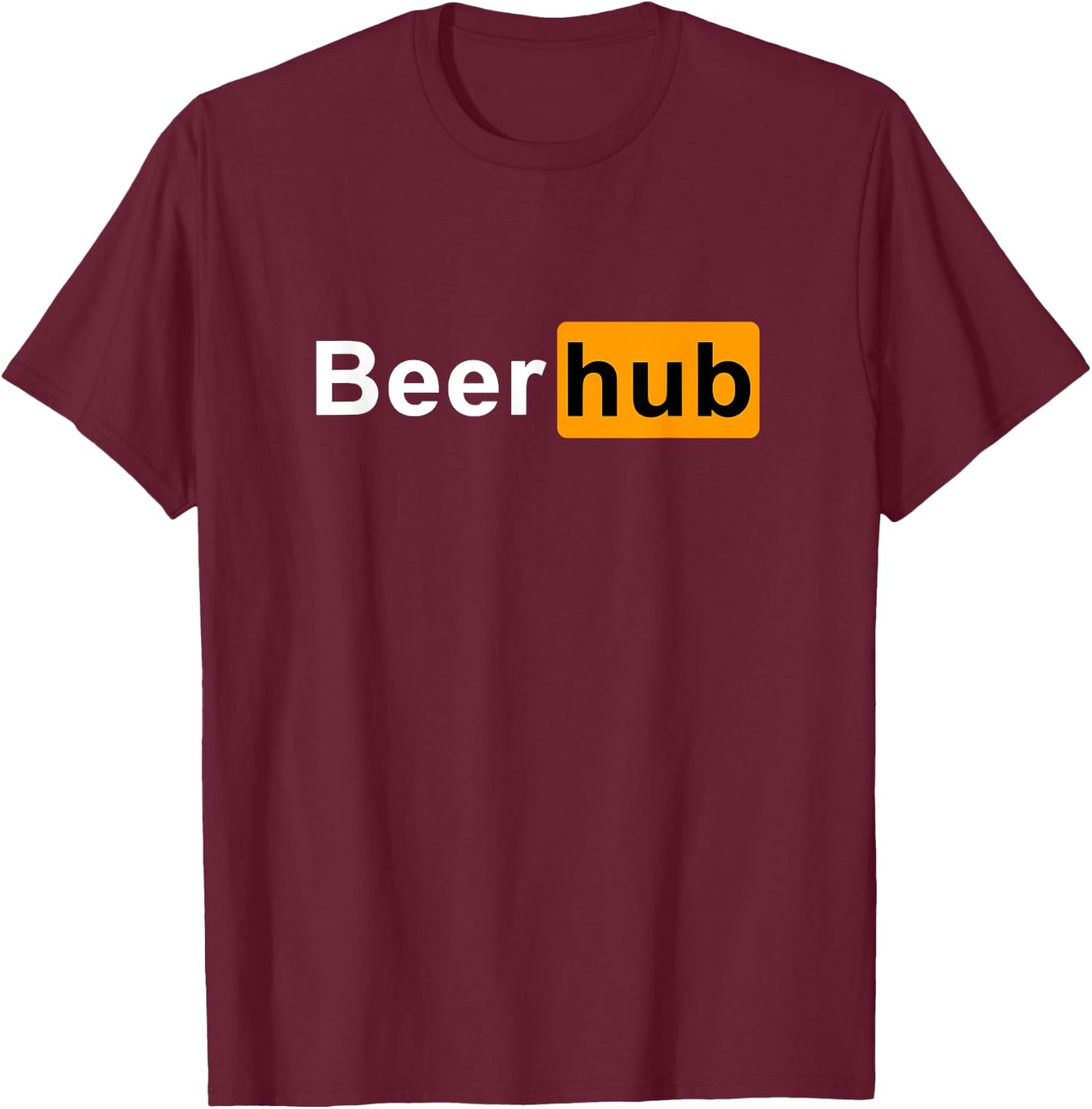 Beer Hub Funny Beer Lover Drinking T-Shirt - T-Shirt | Maroon
