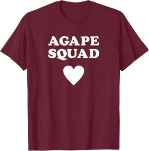 Proud Christian in Jesus - Agape Squad T-Shirt - T-Shirt | Maroon