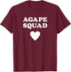 Proud Christian in Jesus - Agape Squad T-Shirt - T-Shirt | Maroon