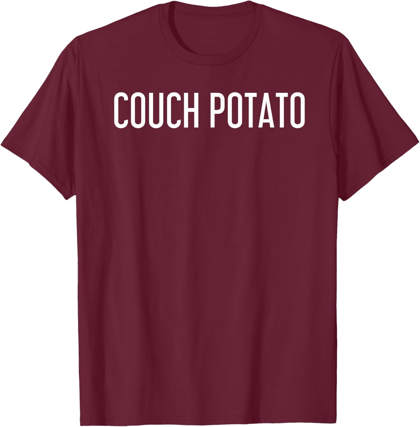 COUCH POTATO Funny Movie Serie Buff Addict Gift T-Shirt - T-Shirt | Maroon