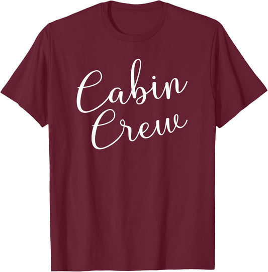 Cabin Crew Flight Attendant Airplane Lovers T-Shirt - T-Shirt | Maroon