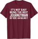 Best Journeyman Electrician Contractor Construction Dad Gift T-Shirt - T-Shirt | Maroon