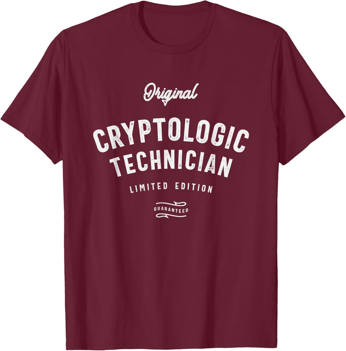 Cryptologic Technician Profession Job Title T-Shirt - T-Shirt | Maroon