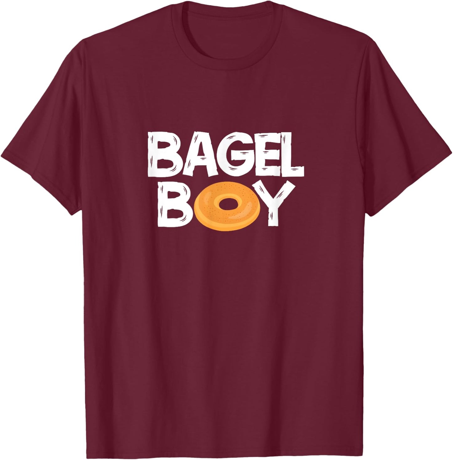 Bagel Boy Funny Donut Food Lover T-Shirt - T-Shirt | Maroon