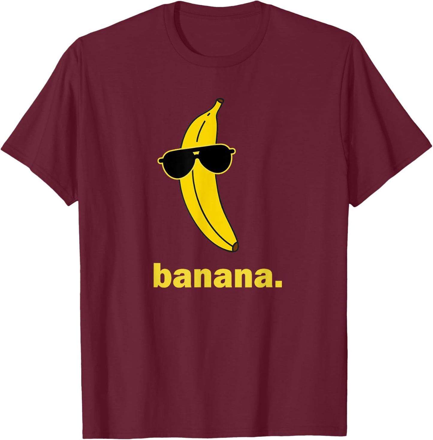 Banana Splits Bananas Pajamas Funny Hipster Novelty T-Shirt - T-Shirt | Maroon