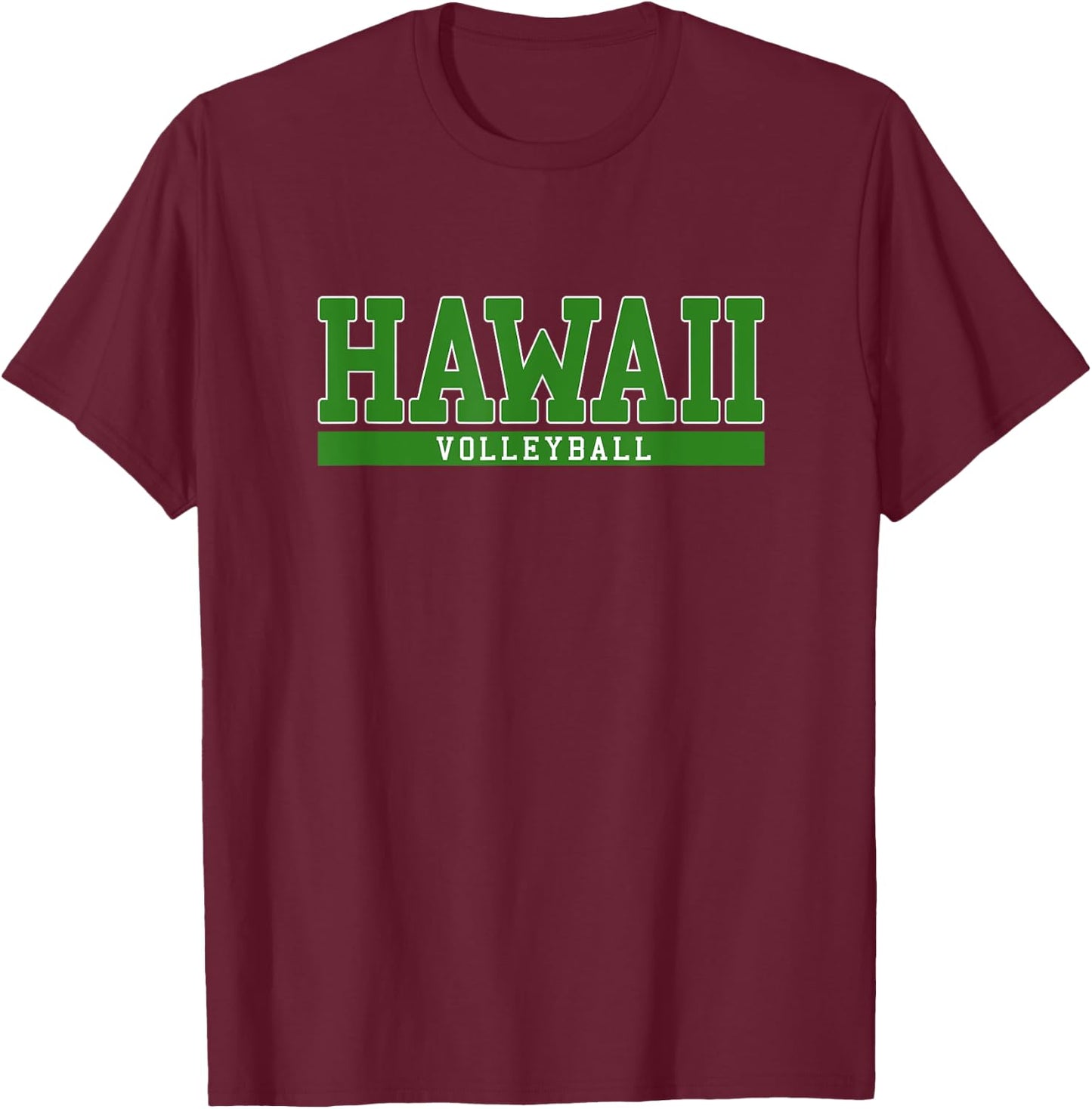 Hawaii Volleyball T-Shirt - T-Shirt | Maroon