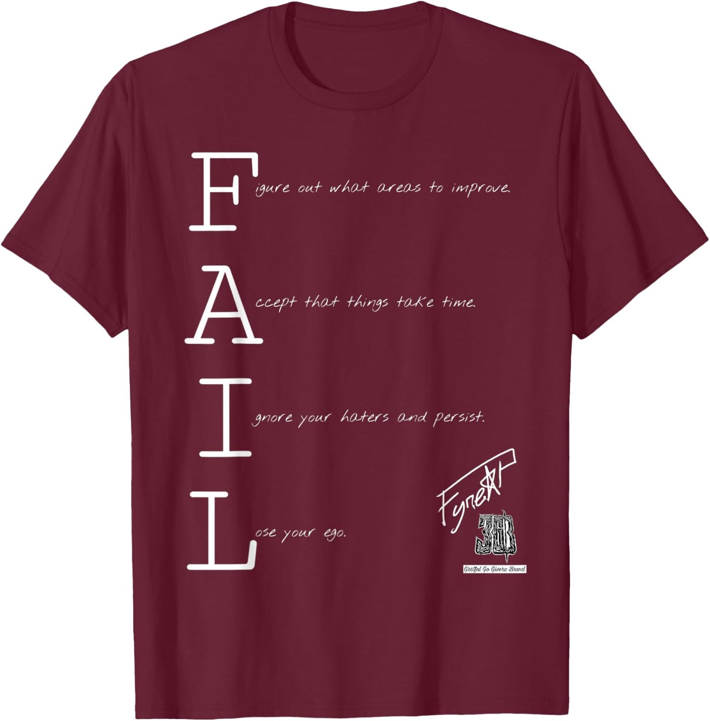 FAIL forward T-Shirt - T-Shirt | Maroon