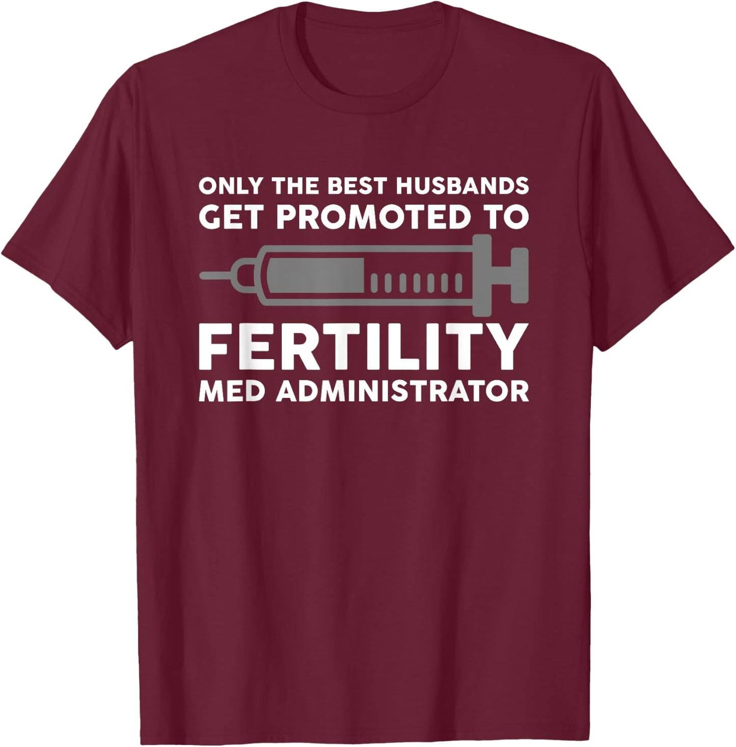 IVF Mom & Dad Warrior Funny Transfer Day Gag Gift Men Women T-Shirt - T-Shirt | Maroon