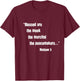 Blessed Are Meek Merciful Peacemakers Beatitudes Jesus Matt5 T-Shirt - T-Shirt | Maroon
