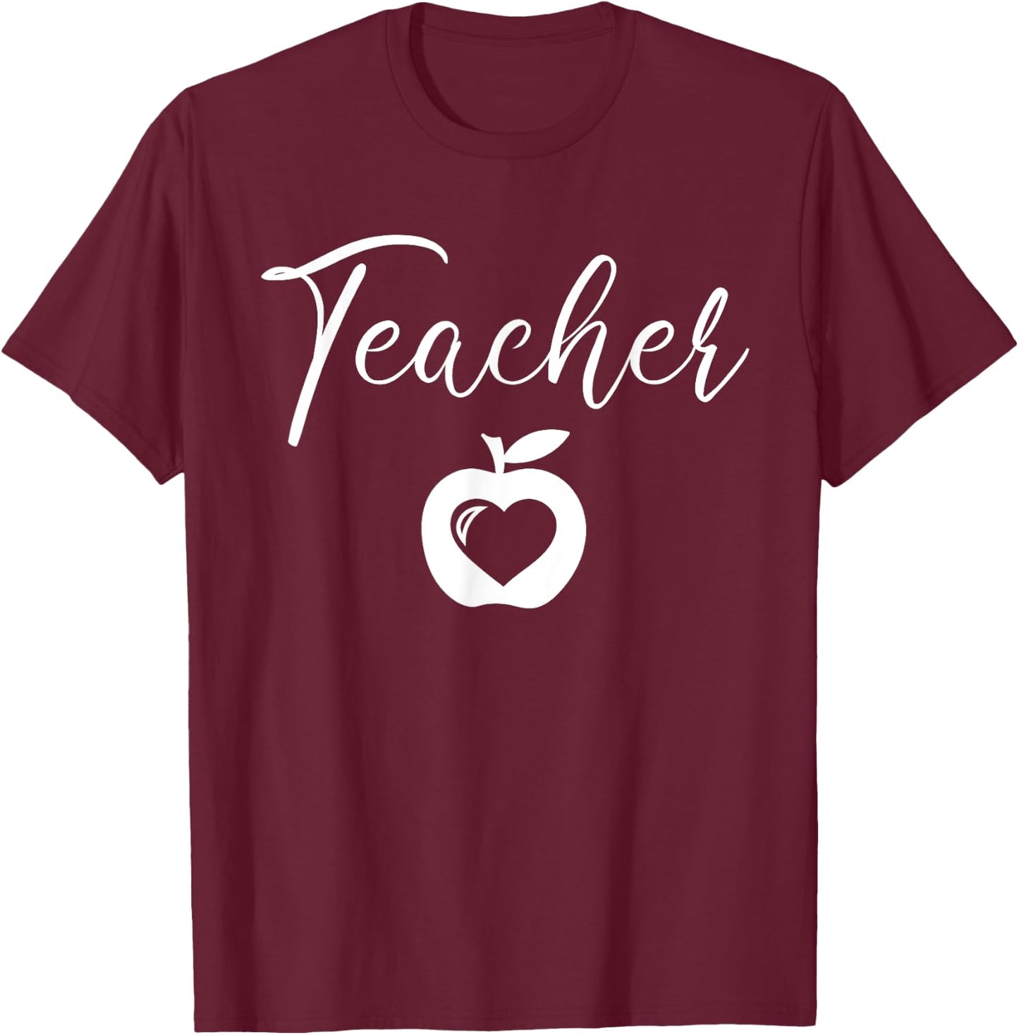 Love My Teacher T-Shirt - T-Shirt | Maroon