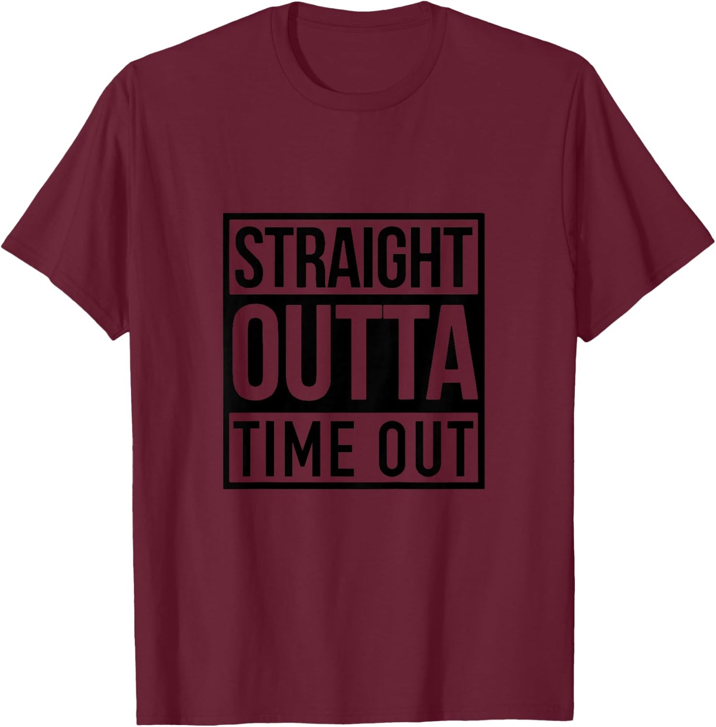 Kids Straight Outta Timeout Toddler Childs Youth T-Shirt - T-Shirt | Maroon