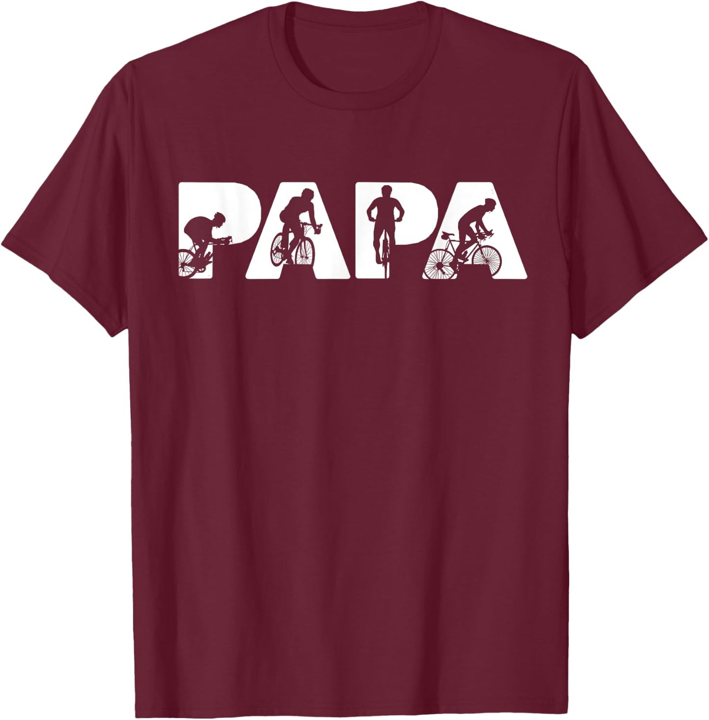 Cycling Dad Funny Dad Cycling Father's Day T-Shirt - T-Shirt | Maroon