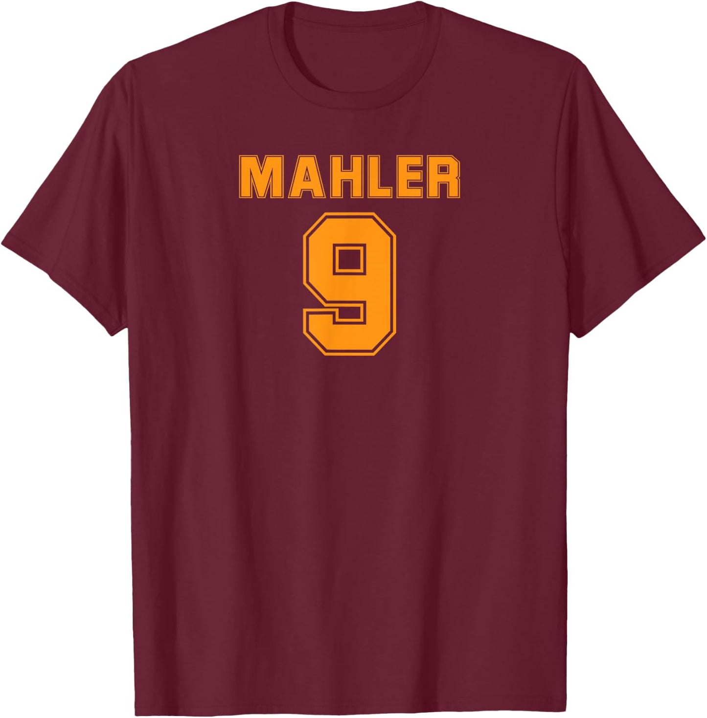 Mahler 9th Ninth Symphony Fun Sports T-Shirt - T-Shirt | Maroon