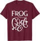 Frog Fully Rely On God Christian Frog Owner Frog Lover T-Shirt - T-Shirt | Maroon