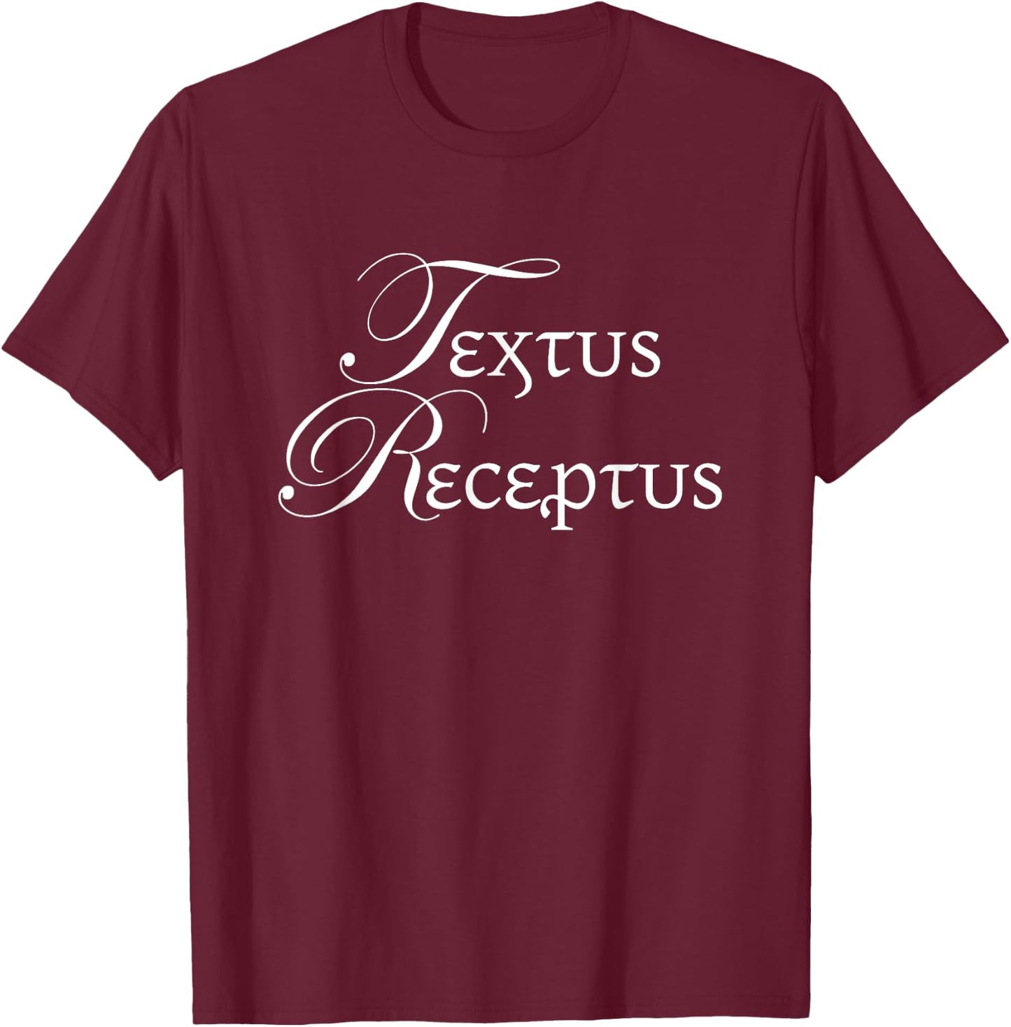 Textus Receptus, Received Text, KJV Christian Bible T-Shirt - T-Shirt | Maroon