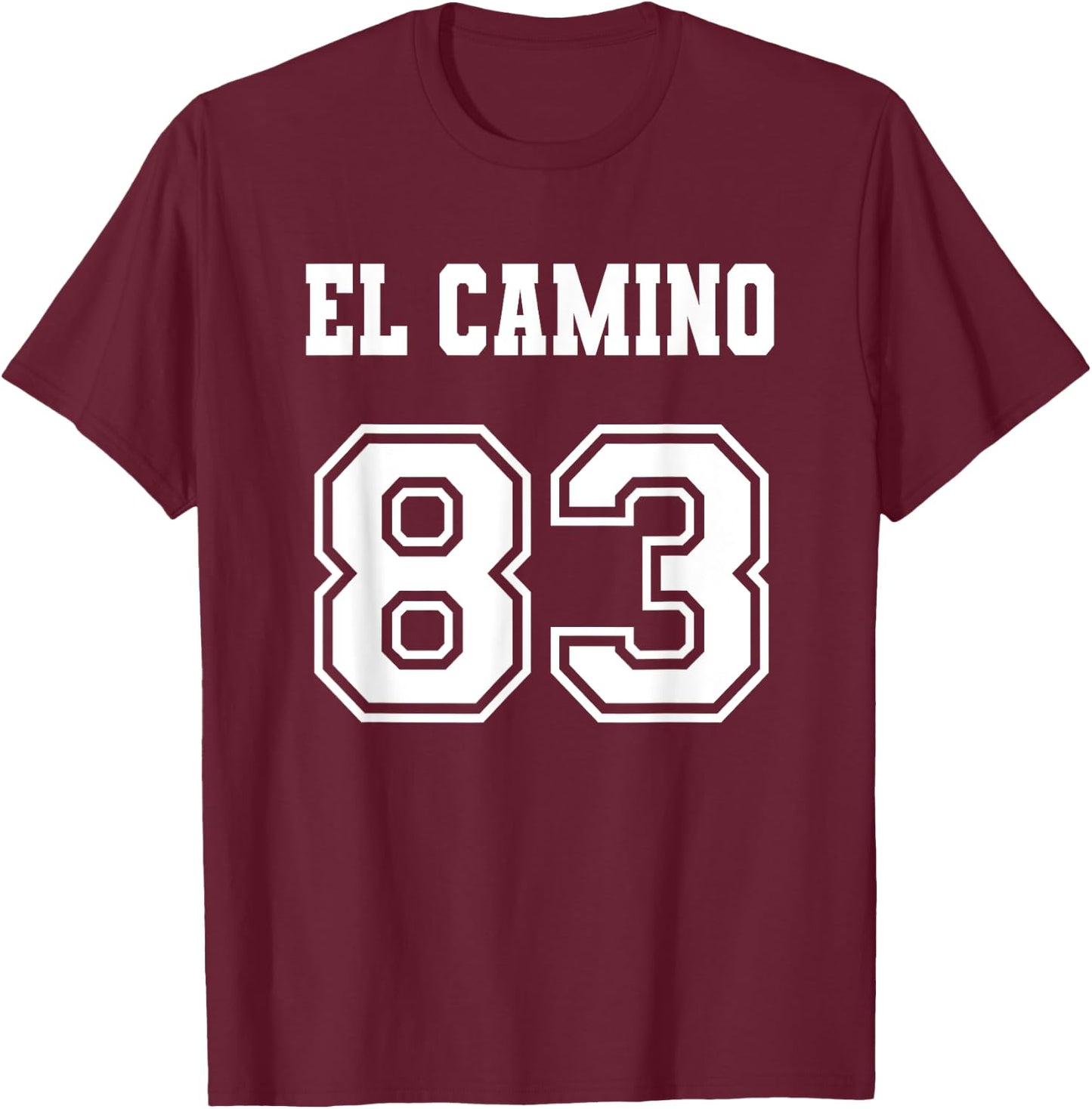 Jersey Style El Camino 83 1983 T-Shirt - T-Shirt | Maroon