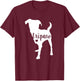 Tripaw Dog, Three Legged Dog, Tripaw Mom, Tripod Dog T-Shirt - T-Shirt | Maroon