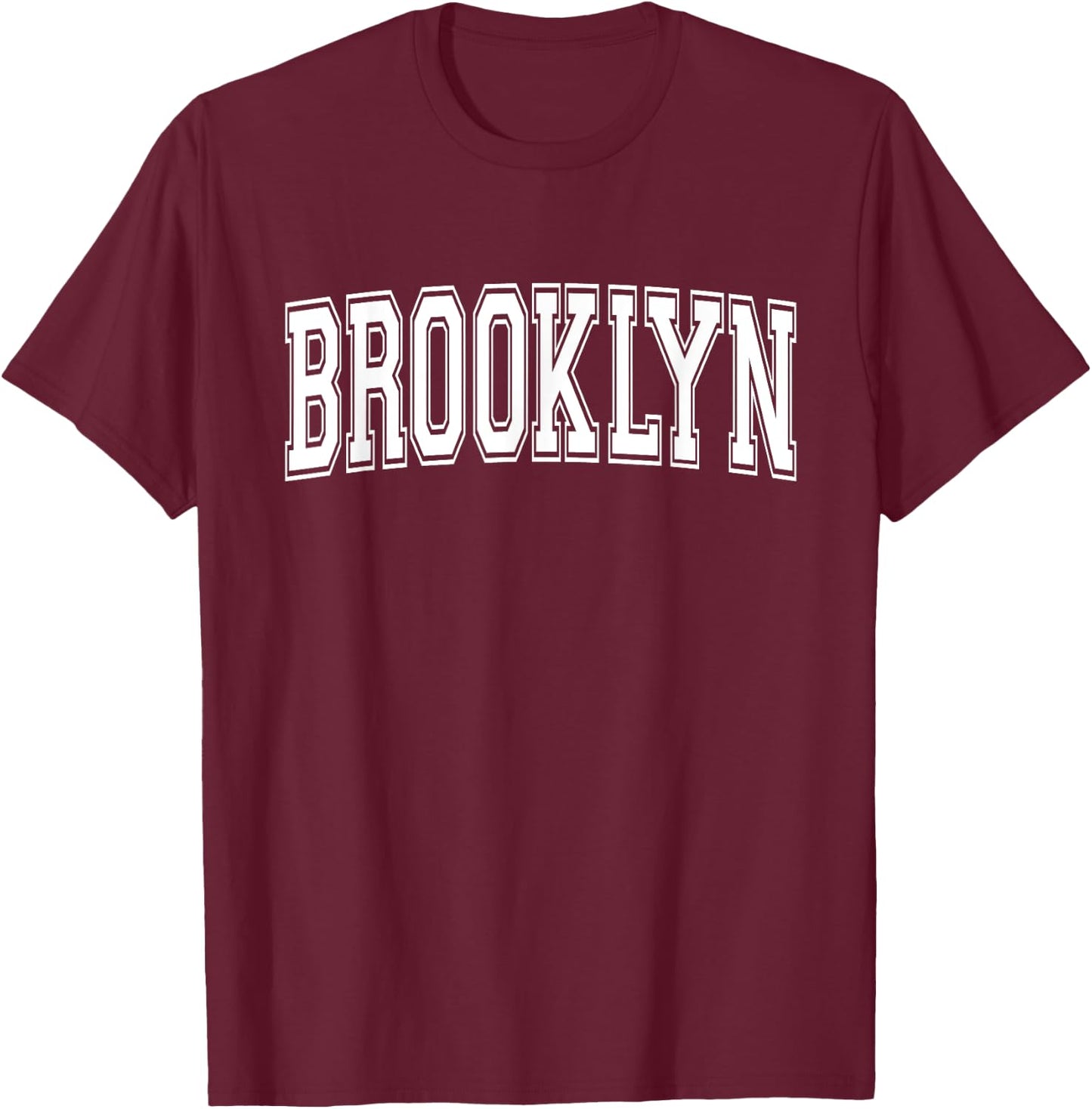 BROOKLYN NY NEW YORK USA Vintage Sports Varsity Style T-Shirt - T-Shirt | Maroon