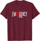 Emergency Department Tech ER Tech Emergency Room Nurse Tech T-Shirt - T-Shirt | Maroon