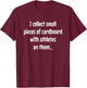 Funny Sports Baseball Card Collecting T-Shirt - T-Shirt | Maroon
