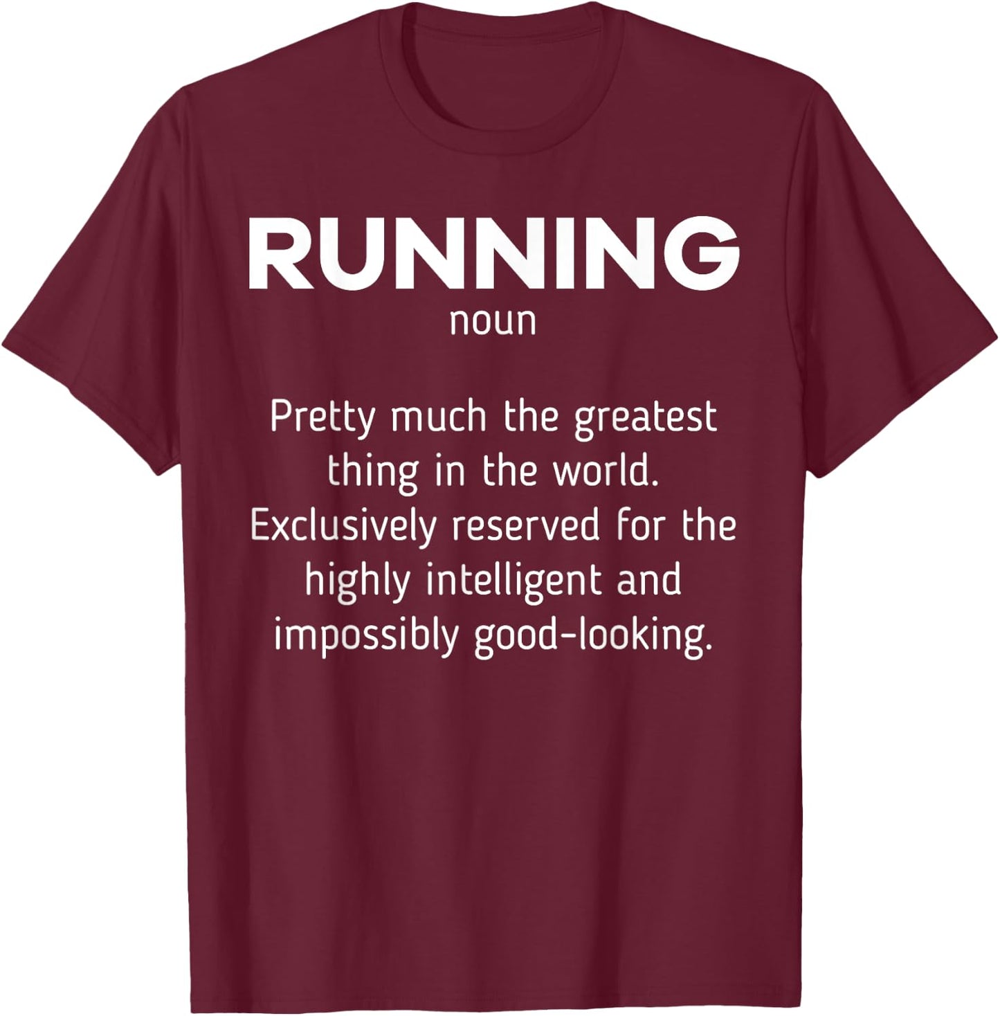 Running Definition Funny Marathon Runner Jogger Runners Gift T-Shirt - T-Shirt | Maroon