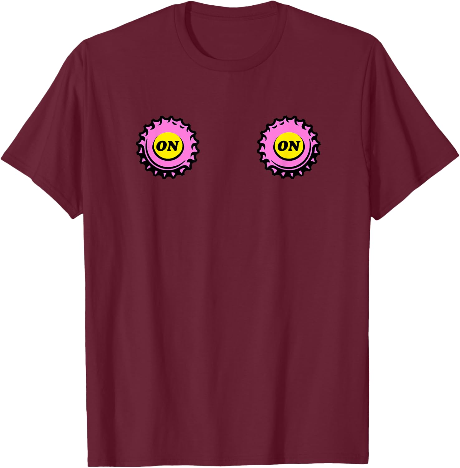 Hash House Harriers HHH On-on Boobs Funny Boob Run On on T-Shirt - T-Shirt | Maroon