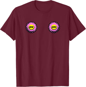 Hash House Harriers HHH On-on Boobs Funny Boob Run On on T-Shirt - T-Shirt | Maroon