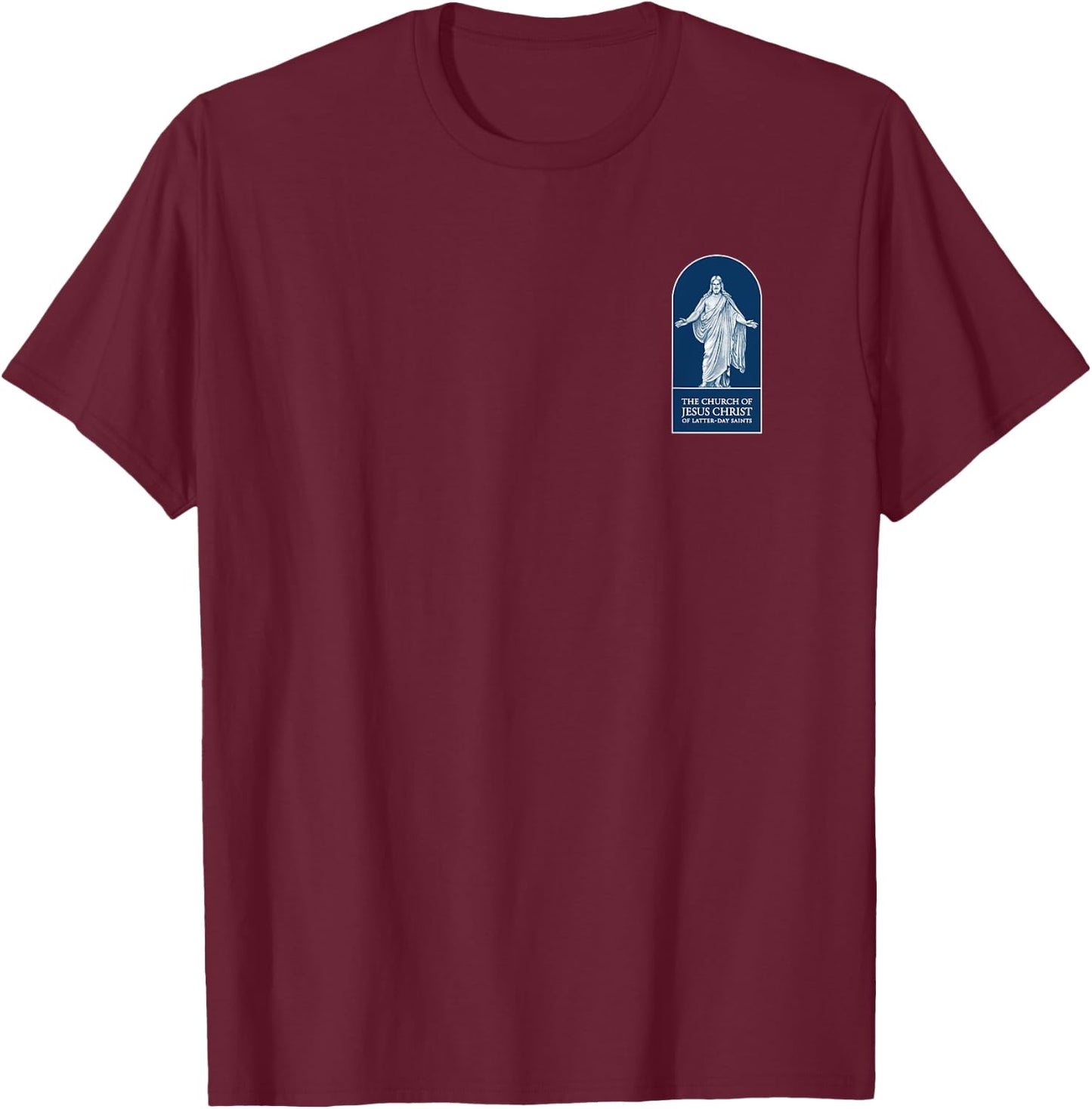 LDS Mormon shirt | Church of Jesus Christ logo | Mormons T-Shirt - T-Shirt | Maroon
