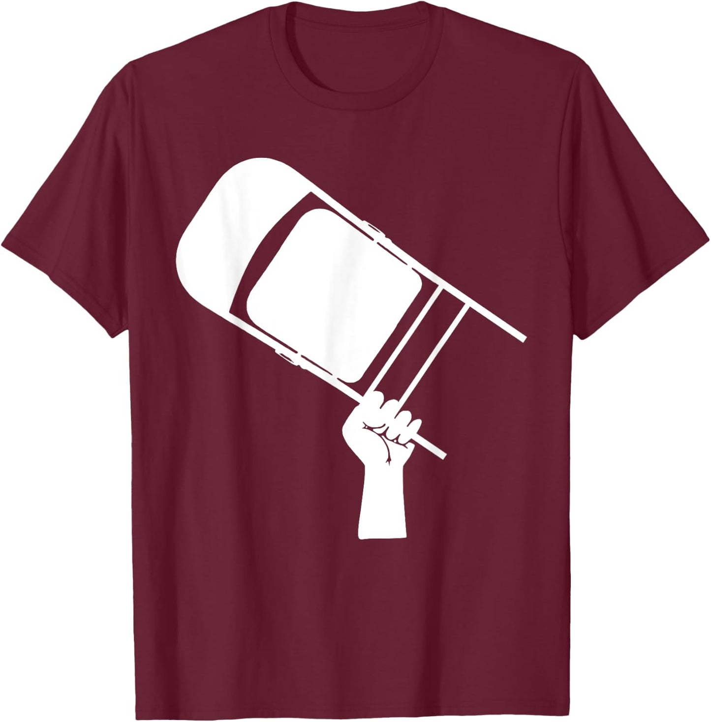 Folding Chair Black Fist Never Forget Montgomery AUG 5 202 T-Shirt - T-Shirt | Maroon
