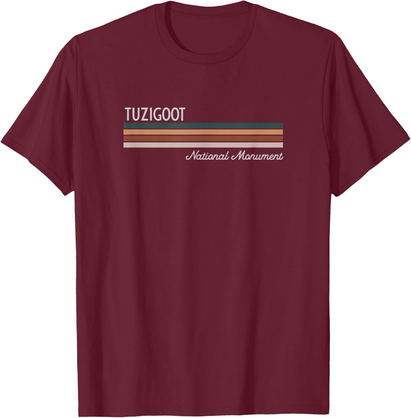 Tuzigoot National Monument T-Shirt - T-Shirt | Maroon