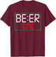 ITS BEER TIME | Drinking Beer O'Clock Drinkers Outfit T-Shirt - T-Shirt | Maroon