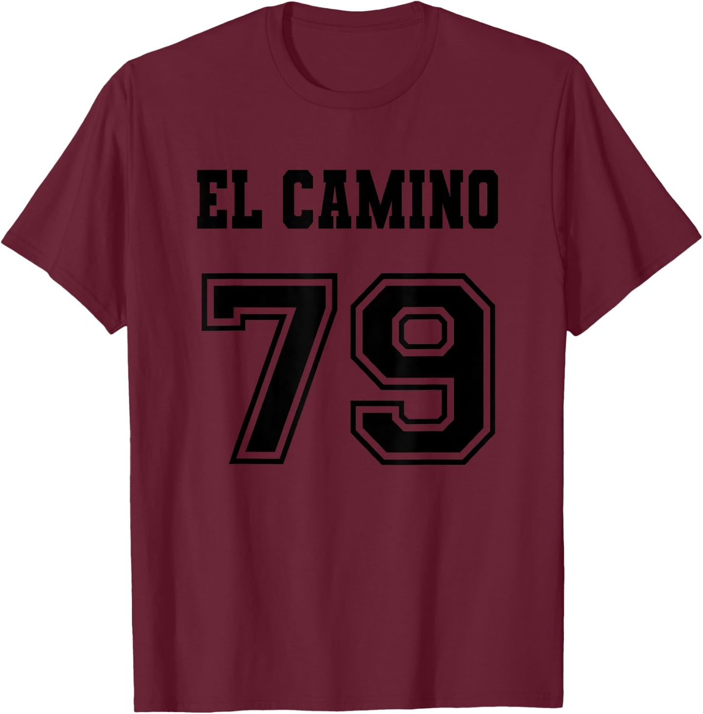 Jersey Style El Camino 79 1979 Old School Muscle Pickup Car T-Shirt - T-Shirt | Maroon