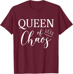 Queen of Chaos T-Shirt - T-Shirt | Maroon