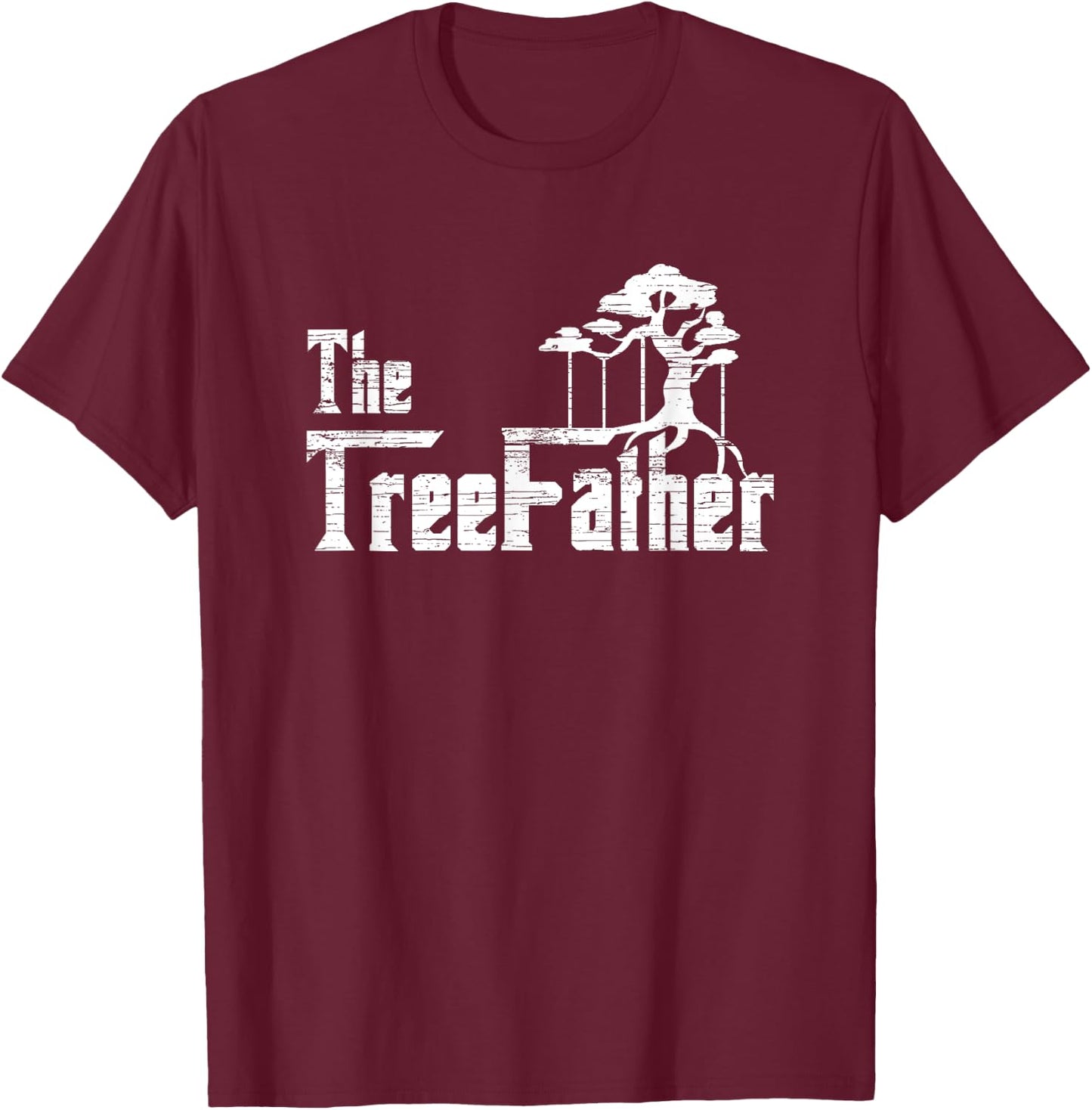 Bonsai Tree The Treefather Funny Miniature Tree Gardener T-Shirt - T-Shirt | Maroon