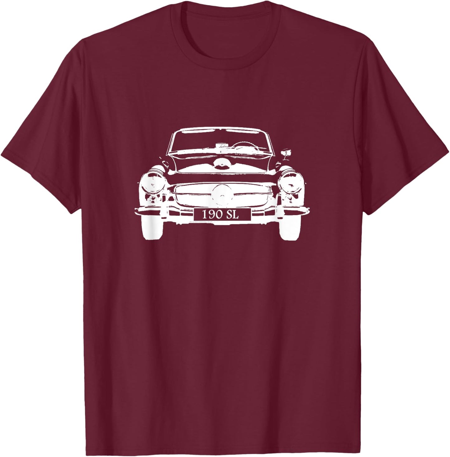 190 SL vintage sports car convertible T-Shirt - T-Shirt | Maroon