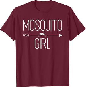 Mosquito Girl Gift Insect Gnat Animal Lover T-Shirt - T-Shirt | Maroon